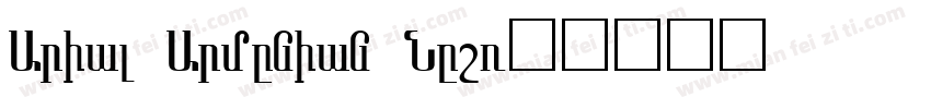Arial Armenian New字体转换